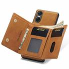 For Sony Xperia 10 VI DG.MING M1 Series 3-Fold Multi Card Wallet + Magnetic Phone Case(Brown) - 3