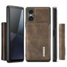 For Sony Xperia 10 VI DG.MING M1 Series 3-Fold Multi Card Wallet + Magnetic Phone Case(Coffee) - 2