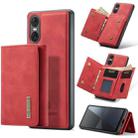 For Sony Xperia 10 VI DG.MING M1 Series 3-Fold Multi Card Wallet + Magnetic Phone Case(Red) - 1