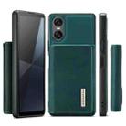 For Sony Xperia 10 VI DG.MING M1 Series 3-Fold Multi Card Wallet + Magnetic Phone Case(Green) - 2