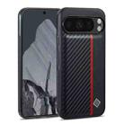 For Google Pixel 10 Pro XL LC.IMEEKE 3 in 1 Carbon Fiber Texture Shockproof Phone Case(Black) - 1