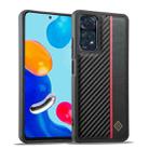 For Xiaomi Redmi Note 11 / 11S 4G Global / Note12S 4G LC.IMEEKE 3 in 1 Carbon Fiber Texture Shockproof Phone Case(Black) - 1