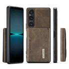 For Sony Xperia 1 VI DG.MING M2 Series 3-Fold Multi Card Bag + Magnetic Phone Case(Coffee) - 2