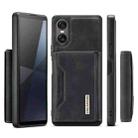 For Sony Xperia 10 VI DG.MING M2 Series 3-Fold Multi Card Bag + Magnetic Phone Case(Black) - 2