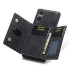 For Sony Xperia 10 VI DG.MING M2 Series 3-Fold Multi Card Bag + Magnetic Phone Case(Black) - 3