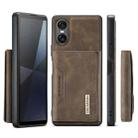 For Sony Xperia 10 VI DG.MING M2 Series 3-Fold Multi Card Bag + Magnetic Phone Case(Coffee) - 2