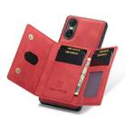 For Sony Xperia 10 VI DG.MING M2 Series 3-Fold Multi Card Bag + Magnetic Phone Case(Red) - 3