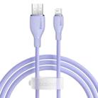 Baseus Pudding Series 2.4A USB to 8 Pin Fast Charging Data Cable, Length:1.2m(Purple) - 1
