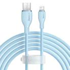 Baseus Pudding Series 2.4A USB to 8 Pin Fast Charging Data Cable, Length:2m(Blue) - 1