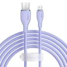 Baseus Pudding Series 2.4A USB to 8 Pin Fast Charging Data Cable, Length:2m(Purple) - 1