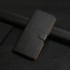 For OPPO Reno13 Global HT02 Genuine Leather Fingerprint-proof Flip Phone Case(Black) - 2