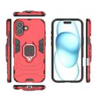 For iPhone 16 Plus Shockproof PC + TPU Holder Phone Case(Red) - 3