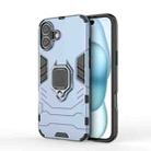 For iPhone 16 Plus Shockproof PC + TPU Holder Phone Case(Navy Blue) - 1