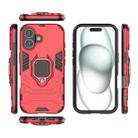 For iPhone 16 Shockproof PC + TPU Holder Phone Case(Red) - 3