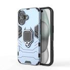 For iPhone 16 Shockproof PC + TPU Holder Phone Case(Navy Blue) - 1