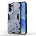 For Honor 90 Lite 5G Global Punk Armor 2 in 1 PC + TPU Phone Case with Holder(Grey) - 1