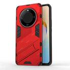 For Honor X50 5G Global / X9B Punk Armor 2 in 1 PC + TPU Phone Case with Holder(Red) - 1