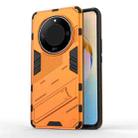 For Honor X50 5G Global / X9B Punk Armor 2 in 1 PC + TPU Phone Case with Holder(Orange) - 1