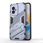 For Honor 100 5G Punk Armor 2 in 1 PC + TPU Phone Case with Holder(Grey) - 1