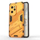 For Honor 100 Pro 5G Punk Armor 2 in 1 PC + TPU Phone Case with Holder(Orange) - 1