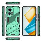 For Honor 90 GT 5G Punk Armor 2 in 1 PC + TPU Phone Case with Holder(Green) - 3