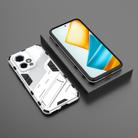 For Honor 90 GT 5G Punk Armor 2 in 1 PC + TPU Phone Case with Holder(White) - 2