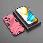 For Honor 90 GT 5G Punk Armor 2 in 1 PC + TPU Phone Case with Holder(Light Red) - 2