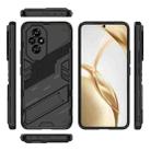 For Honor 200 Punk Armor 2 in 1 PC + TPU Phone Case with Holder(Black) - 3