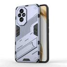 For Honor 200 Punk Armor 2 in 1 PC + TPU Phone Case with Holder(Grey) - 1