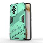 For Honor 200 Punk Armor 2 in 1 PC + TPU Phone Case with Holder(Green) - 1