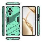 For Honor 200 Punk Armor 2 in 1 PC + TPU Phone Case with Holder(Green) - 3