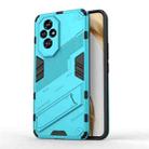 For Honor 200 Punk Armor 2 in 1 PC + TPU Phone Case with Holder(Blue) - 1