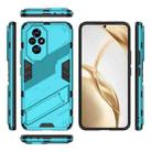 For Honor 200 Punk Armor 2 in 1 PC + TPU Phone Case with Holder(Blue) - 3