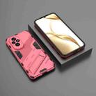 For Honor 200 Punk Armor 2 in 1 PC + TPU Phone Case with Holder(Light Red) - 2