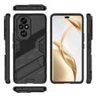 For Honor 200 Pro Punk Armor 2 in 1 PC + TPU Phone Case with Holder(Black) - 3