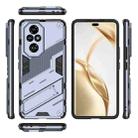 For Honor 200 Pro Punk Armor 2 in 1 PC + TPU Phone Case with Holder(Grey) - 3