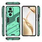 For Honor 200 Pro Punk Armor 2 in 1 PC + TPU Phone Case with Holder(Green) - 3