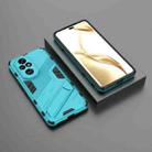 For Honor 200 Pro Punk Armor 2 in 1 PC + TPU Phone Case with Holder(Blue) - 2