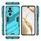 For Honor 200 Pro Punk Armor 2 in 1 PC + TPU Phone Case with Holder(Blue) - 3