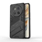 For Honor X60 Pro 5G Punk Armor 2 in 1 PC + TPU Phone Case with Holder(Black) - 1