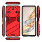 For Honor X60 5G Punk Armor 2 in 1 PC + TPU Phone Case with Holder(Red) - 3