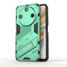 For Honor X60 5G Punk Armor 2 in 1 PC + TPU Phone Case with Holder(Green) - 1