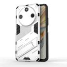 For Honor X60 5G Punk Armor 2 in 1 PC + TPU Phone Case with Holder(White) - 1