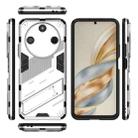 For Honor X60 5G Punk Armor 2 in 1 PC + TPU Phone Case with Holder(White) - 3