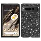 For Google Pixel Fold Glitter Powder Shockproof TPU Phone Case(Black) - 1