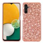 For Samsung Galaxy S23 FE 5G Glitter Powder Shockproof TPU Phone Case(Rose Gold) - 1