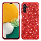 For Samsung Galaxy S23 FE 5G Glitter Powder Shockproof TPU Phone Case(Red) - 1