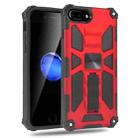 For iPhone 7 Plus / 8 Plus Shockproof TPU + PC Magnetic Protective Case with Holder(Red) - 1