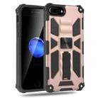For iPhone 7 Plus / 8 Plus Shockproof TPU + PC Magnetic Protective Case with Holder(Rose Gold) - 1