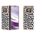 For Huawei Mate X5 Nano Plating Leopard Print Phone Case(Silver) - 1